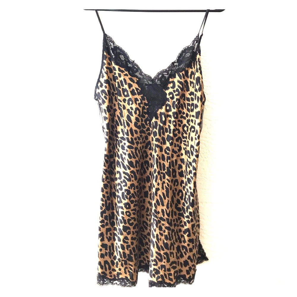 Vintage Leopard Silk Nighty